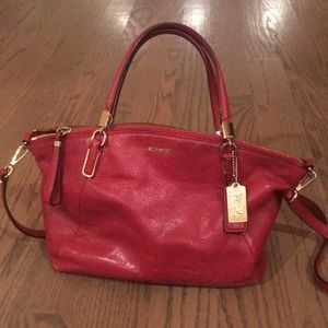 Ruby Red Coach Purse